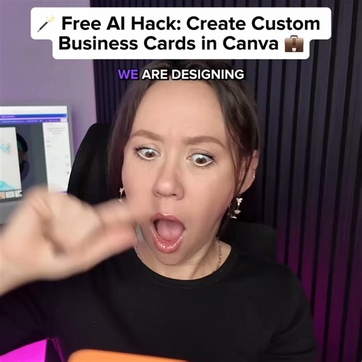 Create a one of a kind business card with the help of Canva AI. Just describe your dream design and watch it come to life. | Canva