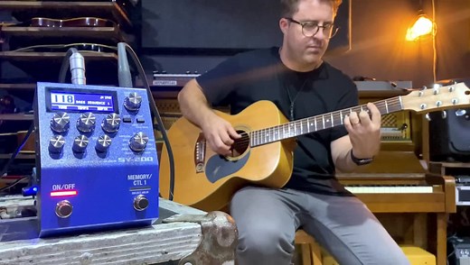 The SY-200 synth pedal by BOSS will turn anything you run through it into a rich synth sound. This is an acoustic guitar through preset 118. Link in the comments | Musos Corner