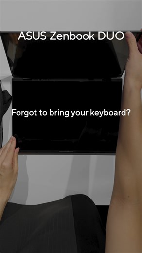 Running late for a meeting and forgot your Bluetooth keyboard? No problem! Just tap 6 fingers and voila - the virtual keyboard is activated! Who's excited to try this out? 😎🙌 Learn More: https://my.asus.click/ZenbookUX8406_fb #ASUSMY #ZenbookDUO #DuoMoreAchieveMore #UX8406 | ASUS