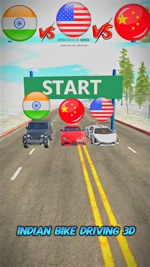 [INDIA 🇮🇳 VS AMERICA 🇦🇺 VS CHINA 🇨🇳 ] #viral #shorts #trending #indianbikedriving3d #gaming
