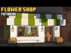 Minecraft | FLOWER SHOP Tutorial (easy & aesthetic)