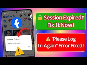 How To Fix Facebook “Session Expired Please Log In Again” Problem | Facebook Login Error 2025