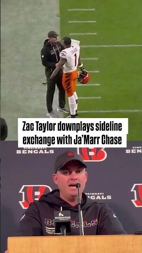Zac Taylor Downplays Sideline Exchange With Ja'Marr Chase During Bengals' Loss