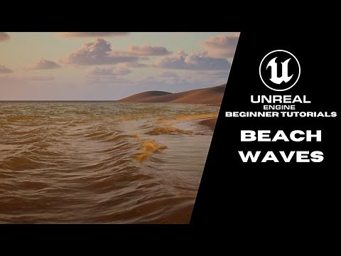 Beach waves Using Fluid Flux - Unreal Engine 5 Easy Tutorial