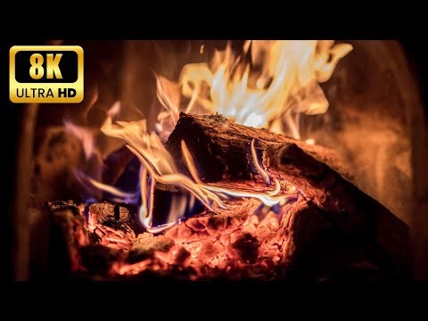 Fireplace 8K Ultra HD – 4 Hours Cozy Fire Crackling ASMR (Sleep & Relax)