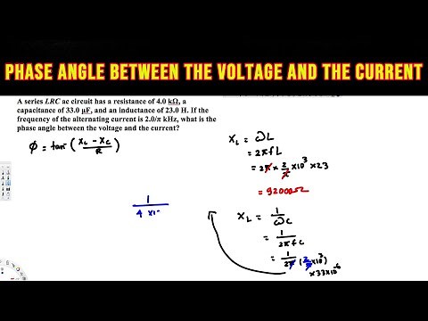 what is the phase angle between the voltage and the current?