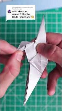 Réponse à @floralnetscape Making the Blader Runner Unicorn #origami #bladerunner #paper