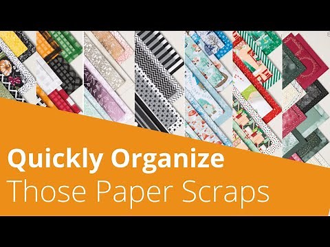 How to Quickly Keep Your Leftover Paper Scraps Organized