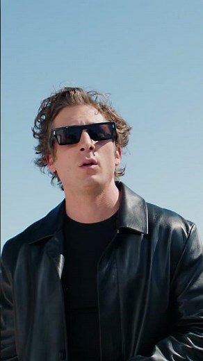 Jeremy Allen White wears the Lamb Leather Car Coat. From Calvin Klein Studio. #calvinklein