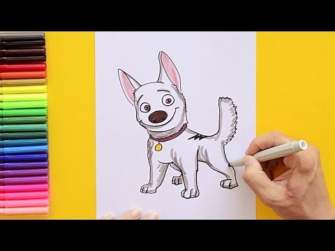 How to draw Bolt Dog