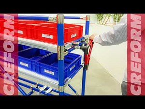 Flow rack with exclusive lock device