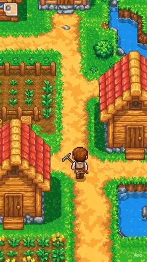 Make me an 8 bit sprite in a top down pixel game. I am walking around a farming style village #fyp