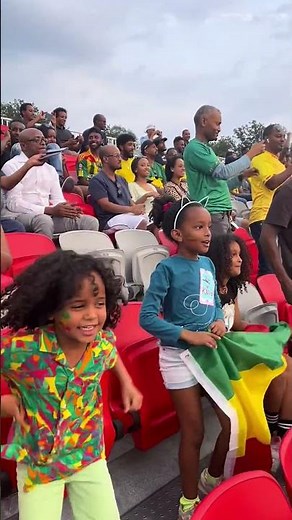 Soccer Game Excitement: Fans Cheer with Flags and Painted Faces#SoccerFans #GameDay