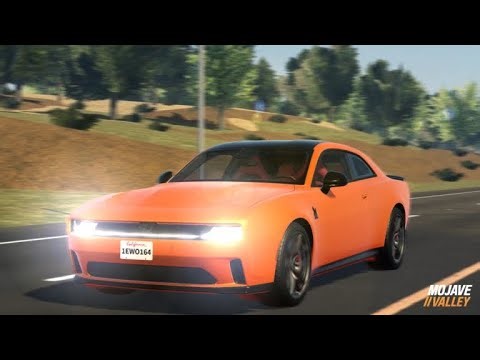 [NEW CARS, CODES + MORE] Mojave Valley Roblox 2026 Dodge Charger Scat Pack Orange Car...