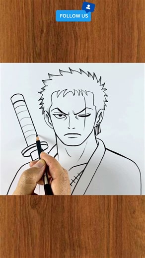 6.8K views · 38 reactions | How to Draw Roronoa Zoro Step by Step | Easy One Piece Anime Pencil Sketch for Beginners #ZoroDrawing #RoronoaZoro #OnePieceArt #AnimePencilSketch #HowToDrawAnime | Çizim Mektebı | Facebook