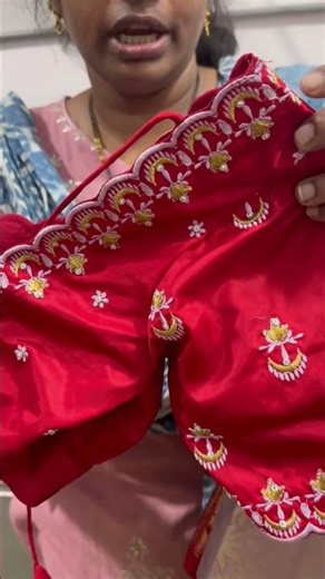 Beautiful Red Blouse Hand Work ❤️ | Elegant Saree Combo | Vennela Fashion Hub #southindianactress