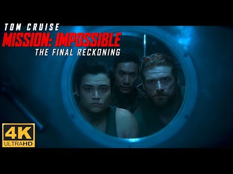 Mission Impossible - The Final Reckoning / Ethan Leaves from Submarine / Submarine Scene / IMAX / 4K