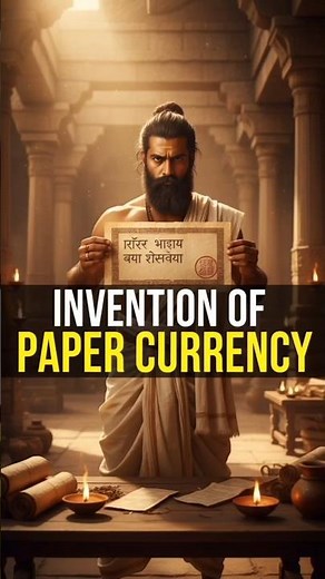 Invention of paper currency 🤯