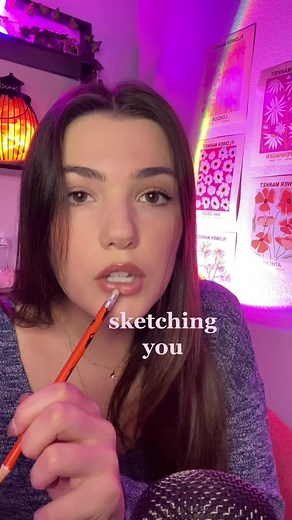 ASMR Sketching You with Fluidity and Mouth Sounds