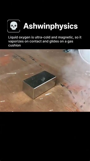 Liquid oxygen is ultra cold🥶 and magnetic 🧲 |physics experiment 🧪 |#shorts #shortsphysics #science