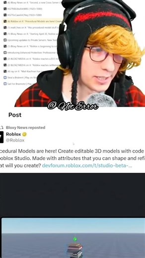 KreekCraft Shares his Thoughts on AI-Generating 3D Models in Roblox Studio… #shorts #kreekcraft
