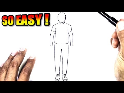 How To Draw A Man | Easy Body Drawing