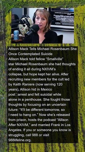 Allison Mack Curiosity Saved Me From Ending My Life After NXIVM Leader's Arrest | #news #shorts