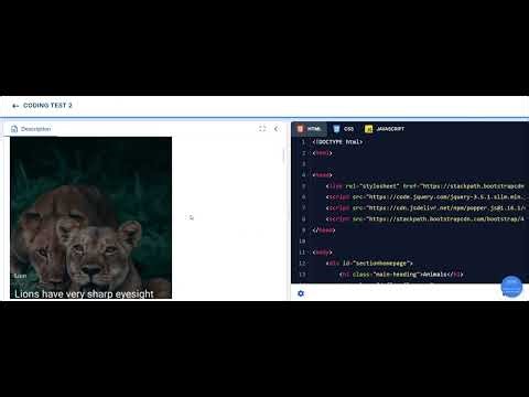 Build your own static website MOCK TEST (Coding Test 2)