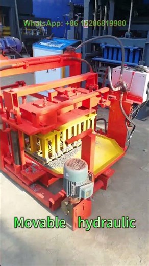 small cheap movable hydraulic cement concrete block making machine for blocks bricks laying