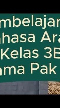 Pembelajaran Bahasa Arab Kelas 3