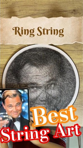 How To Do String Art/World Best String Art/Custom String Art From Your Photo #shorts #art