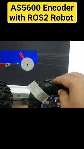 #ros2 robot with as5600 magnetic encoder.