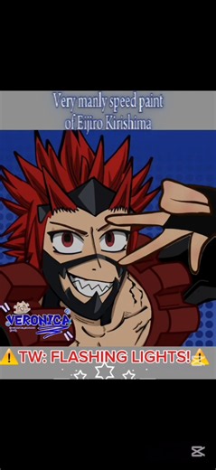 Eijiro Kirishima 👅🖤❤️ #mha#myheroacademia#eijirokirishima#ibispaintx#speedpaint#shorts #foryou#viral