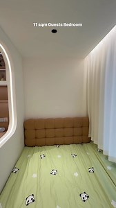 Only 11 sqm Bedroom that is designed as both guest’s bedroom and study room 📚💡✨💫 • • #Guestsbedroom #studyroom #sparebedroom | Tiffany Design Studio
