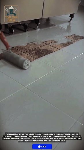 smart tool;Instant Floor Makeover! 🎨 Using Special Ceramic Floor Paint