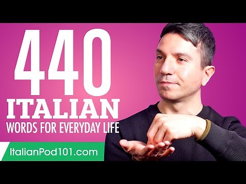440 Italian Words for Everyday Life - Basic Vocabulary #22
