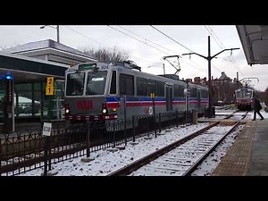 GCRTA 1981-87 Breda LRV 811 On the Blue Line & 824 On the Green Line at Shaker Square