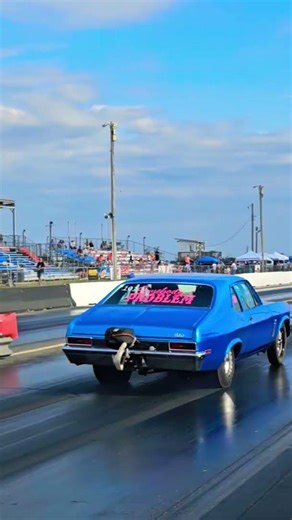 Chevy Nova making a lot of horsepower! #dragracing #carculture #shorts