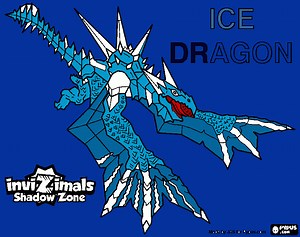ice dragon coloring page, printable ice dragon