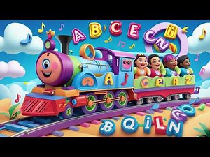 🚂🔤 Canción del Tren del Alfabeto – A a la Z | Canciones Infantiles 🎶✨