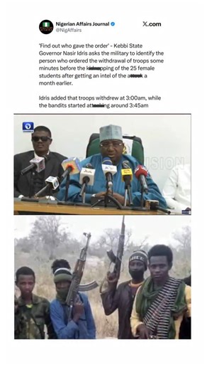 144K views · 32 reactions | Breaking News: “By 3:00pm an Order was Given to the Nigerian Military to redraw their Soldiers in Kebbi around the school just 45mins later by 3:45pm the Fulani T£rr0rist/Bandits str¥ck and kidnapped the 25 school girls” - Kebbi state Governor cries out for help and answers!! ‍♀️‍♀️‍♀️  @channelstelevision | Gossip Mill NG TV | Facebook