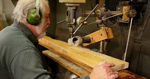 This is one of the most critical operations in piano rebuilding. The pinblock houses the tuning pins for the piano and must be drilled with the utmost precision. While the soundboard is considered to be the lungs of the piano, the pinblock is the heart. Without it, the piano cannot survive. #pianotuning #pianorebuilding #pianorepair #piano | Piano Tuning and Repairs by Marty