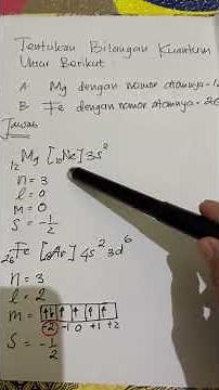 Determining quantum numbers #chemistry #education