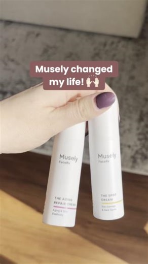 Boost your results by pairing The Aging Repair Cream and The Spot Cream! 🌟 Fade wrinkles and restore skin elasticity while erasing stubborn dark spots and hyperpigmentation. Together, this dermatologist-formulated duo works to achieve spotless, younger-looking skin! | Musely