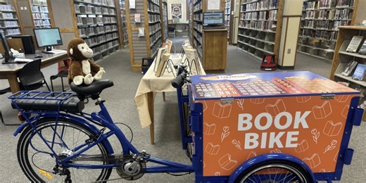 Orange City launches book bike to expand library access, making debut during Tulip Festival