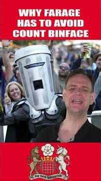 Why Farage Is Afraid of Count Binface #farage #clacton #binface #shorts