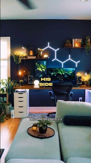 Ultimate Couples Gaming Desk Setup 🖥️🎮 #desksetup #gamingroom #gamingsetup #gaming #pcgaming