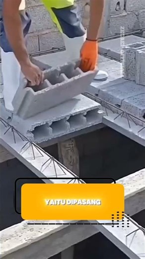 cara kreatif memasang struktur dak beton #tutorial #idekreatif #baloksemen #teknik #cerdas #tukang
