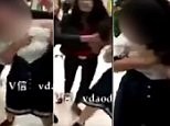 The shocking moment girl stripped during cruel revenge attack