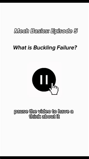 Mech Basics: Episode 5. In this series, we will go through topics that every mechanical engineer or mechanical engineering student should know. Today’s topic of the day is “What is Buckling Failure?”. This is a fundamental topic in mechanical engineering and is also a well known subject in both civil and structural engineering. Mechanical engineers must account for multiple failure models like buckling during vehicle and machine designs. Hence, this is a failure mode we all should be aware of! I
